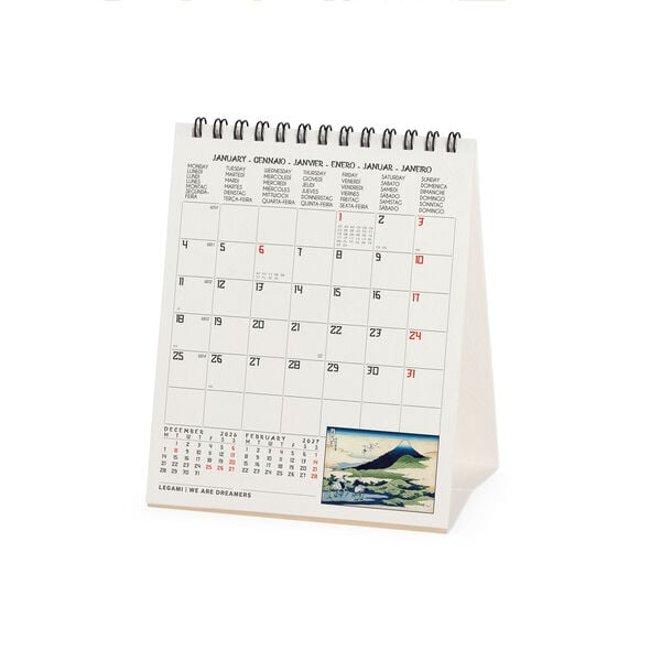 Calendario da Tavolo 2027 - 12 x 14,5 cm - Japanese School