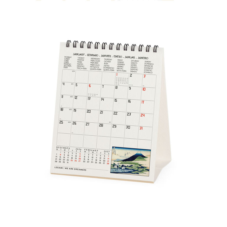 Calendario da Tavolo 2027 - 12 x 14,5 cm - Japanese School Calendario da Tavolo 2027 - 12 x 14,5 cm - Japanese School