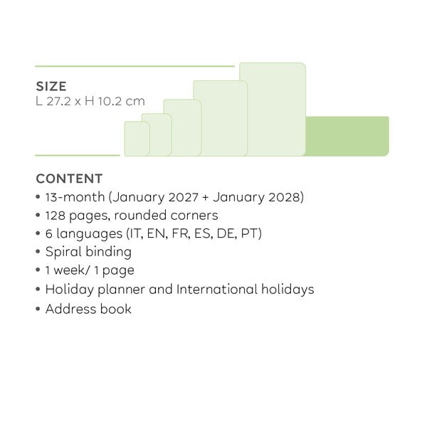 13-Month Desk Planner 2027 - Deep Teal