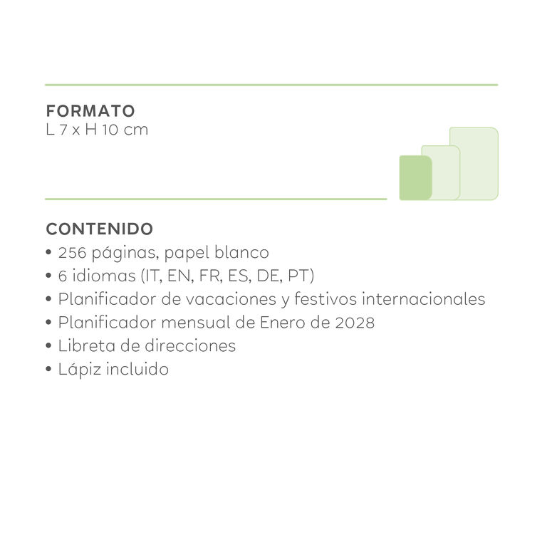 Agenda Fotográfica de 12 Meses con 2 Días por Página Mini 2027 - Bee Agenda Fotográfica de 12 Meses con 2 Días por Página Mini 2027 - Bee
