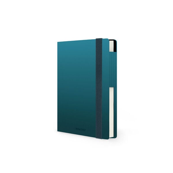 Agenda Semanal 2026/2027 16 Meses - Deep Teal - Small Con Libreta