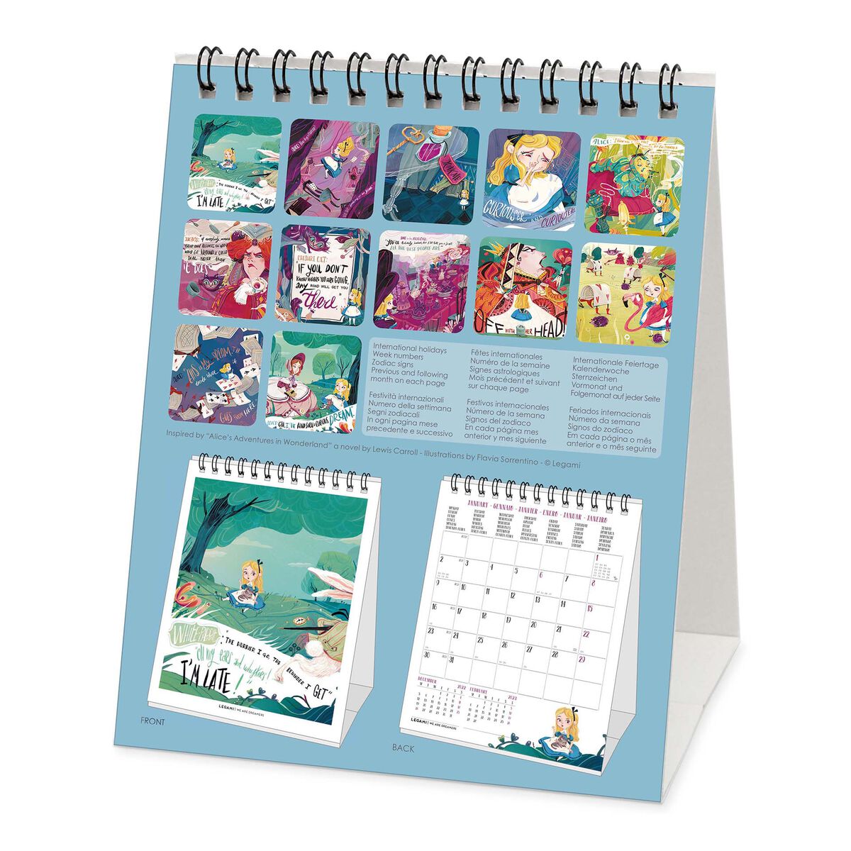 Desk Calendar 2023 - 12 x 14,5 Cm, , zoo
