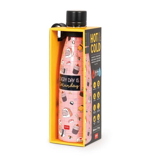 500 ml Vacuum Bottle - Sushi Cat - Hot & Cold