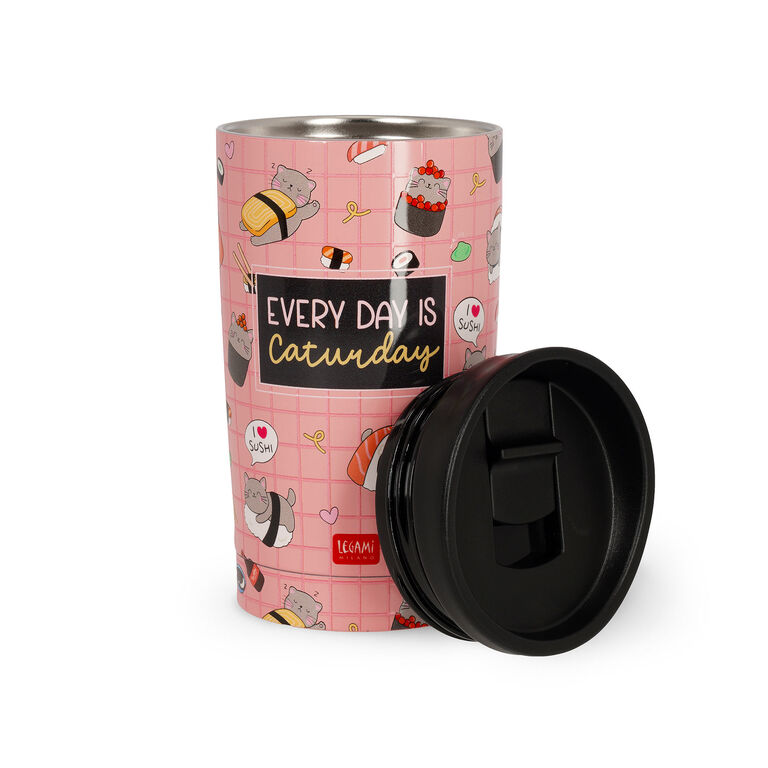 275 ml Vacuum Tumbler - Sushi Cat - Hot & Cold