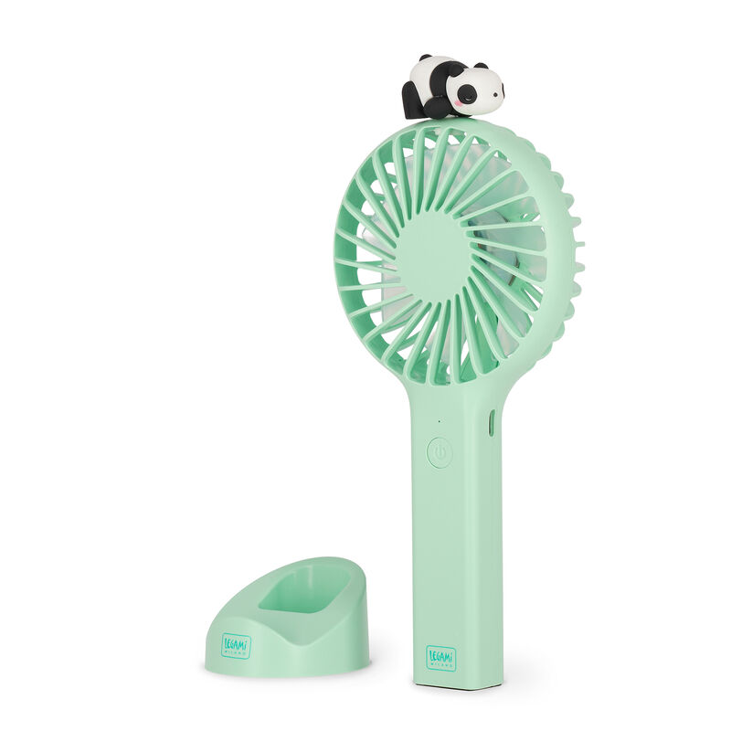Ventilateur Portable Rechargeable Avec Base - Mini Fan, , zoo