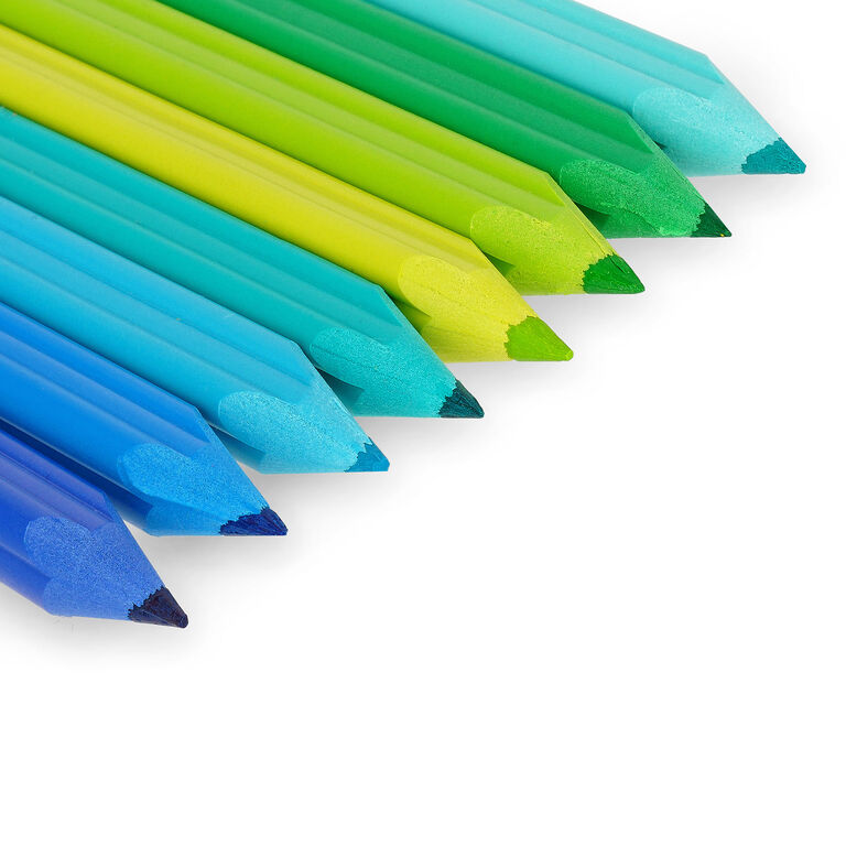 Set Di 9 Matite Colorate Arcobaleno 4 In 1, Mina Multicolore Rosso/giallo/blu/verde, Per Adulti E Bambini, Disegno E Coloring