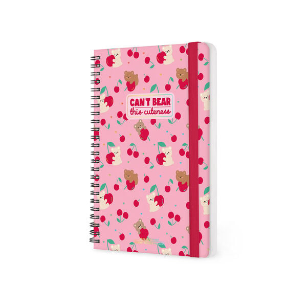 Agenda Semanal 2026/2027 16 Meses - Teddy Bear Pink - Con Espiral - Large