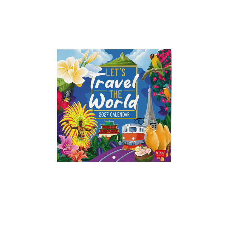 Calendario da Parete 2027 - 18 x 18 cm - Let's Travel the World Calendario da Parete 2027 - 18 x 18 cm - Let's Travel the World