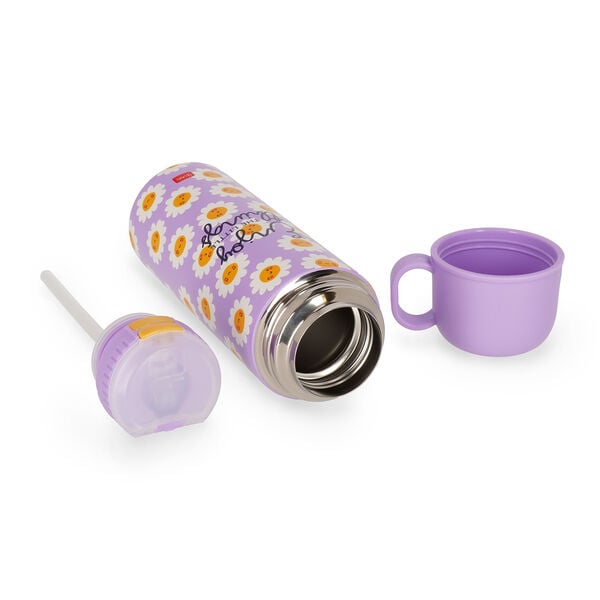 Vacuum Bottle with Cup - Hot & Cold - Daisy Vacuum Bottle with Cup - Hot & Cold - Daisy