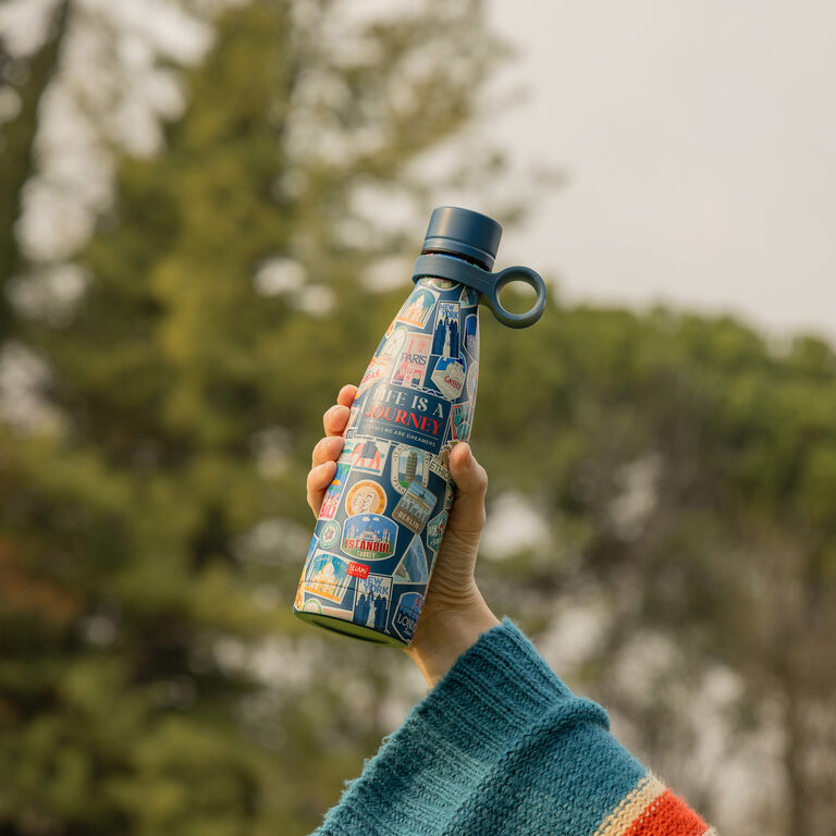 500 ml Vacuum Bottle - Travel Stickers - Hot & Cold