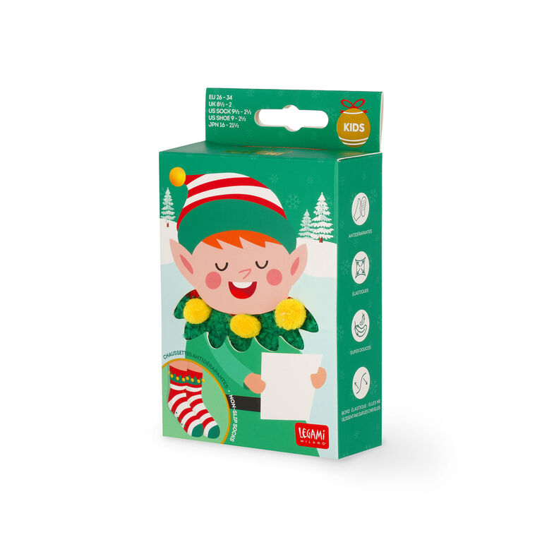 Elf Non-Slip Socks for Kids - It's a Match!