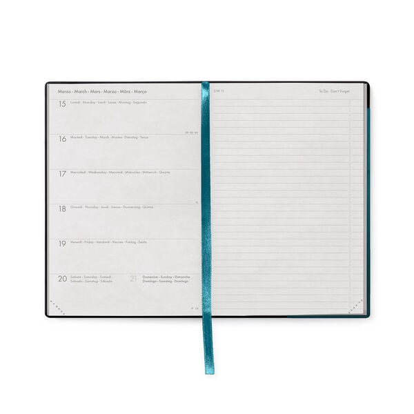 Agenda 12 Mesi Settimanale Medium con Notebook 2027 - Deep Teal
