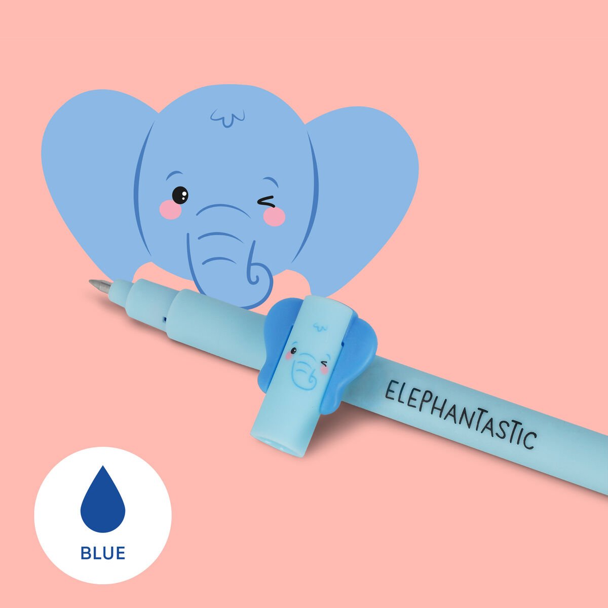 Penna Gel cancellabile Elefante inchiostro blu Legami