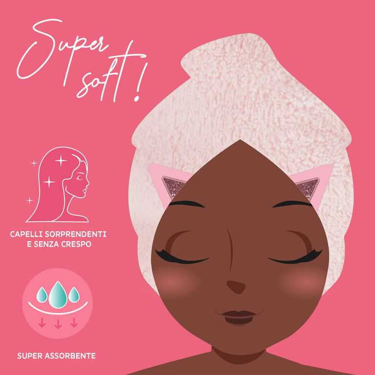 Asciugamano per Capelli a Turbante Kitty - Love My Hair