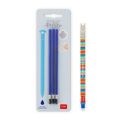 Set Löschbarer Stift Llama mit blauer Ersatzmine