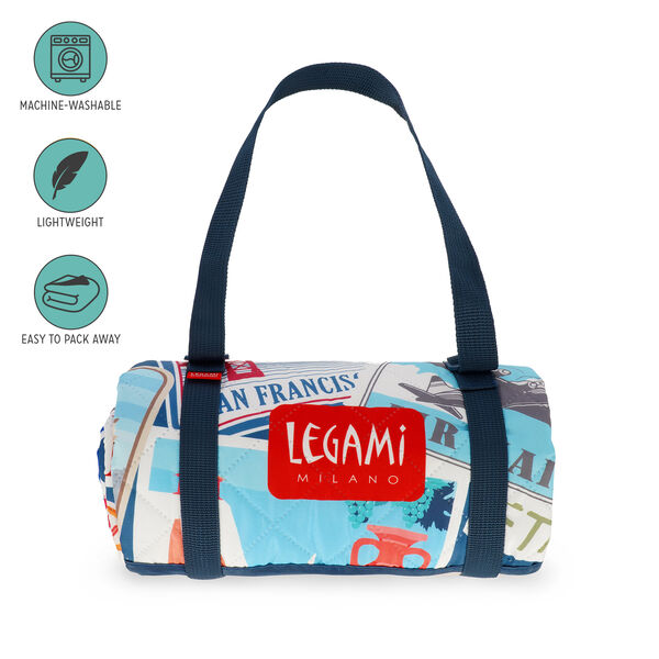 Coperta da picnic con maniglia removibile - Travel Stickers