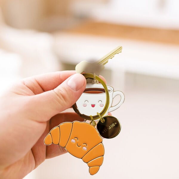 Enamel Key Chain - Breakfast - What a Key Ring!