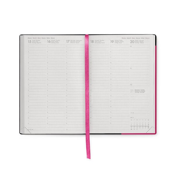 Agenda Semanal 2026/2027 16 Meses - Raspberry Jam - Medium