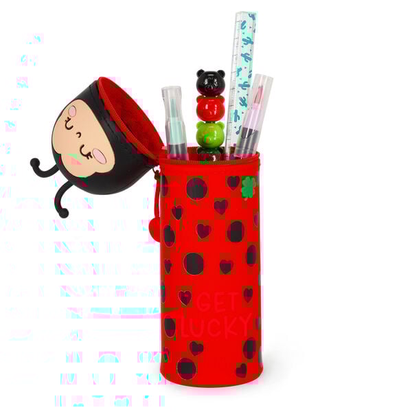 Ladybug "Get Lucky" 2-in-1 Silicone Pencil Case