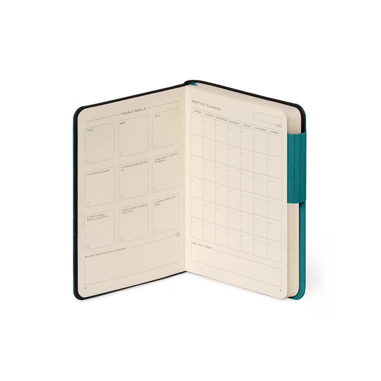 Einfarbiges liniertes Notizbuch mit Softcover - Malachite Green - My Notebook