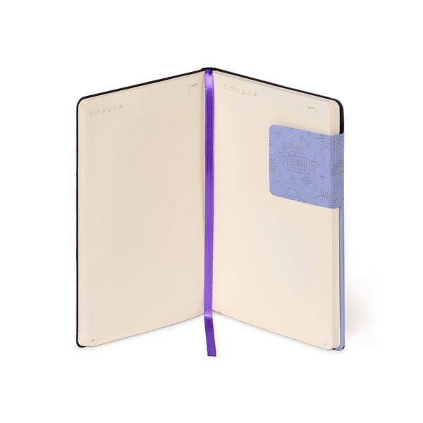 Notebook with Blank Pages and Monochrome Soft Cover - Cosmic Lilac - My Notebook
