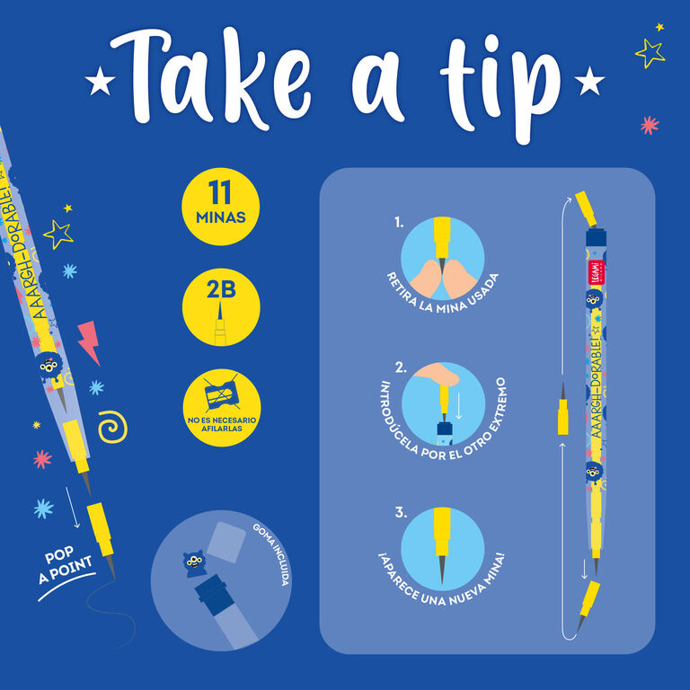 Portaminas Apilable con Monster - Take a Tip