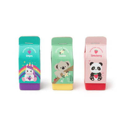 Set of 3 Scented Erasers - Yummy Yummy