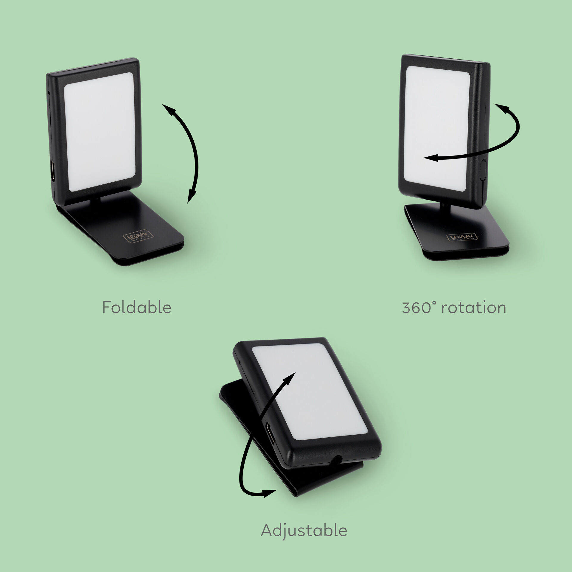 RADIXIUM LED Leselampe – Wiederaufladbar, 4 Helligkeitsstufen, Biegbare Arme, Für Bett & Camping