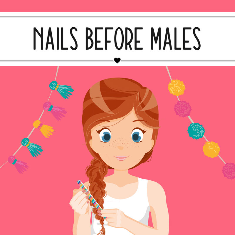 Nails Before Males - Set di 3 Lime per Unghie LLAMA
