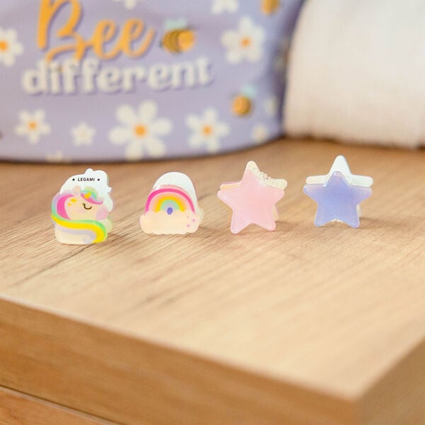 Set of 4 Unicorn Mini Hair Clips - Clip me up!