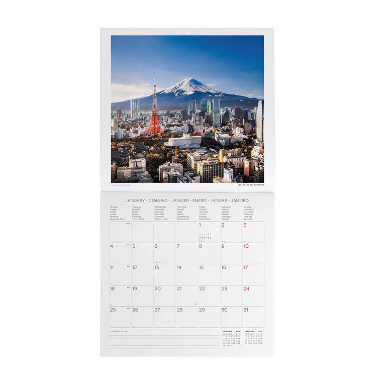 Calendario da Parete 2027 - 30 x 29 cm - Beauty of Japan Calendario da Parete 2027 - 30 x 29 cm - Beauty of Japan