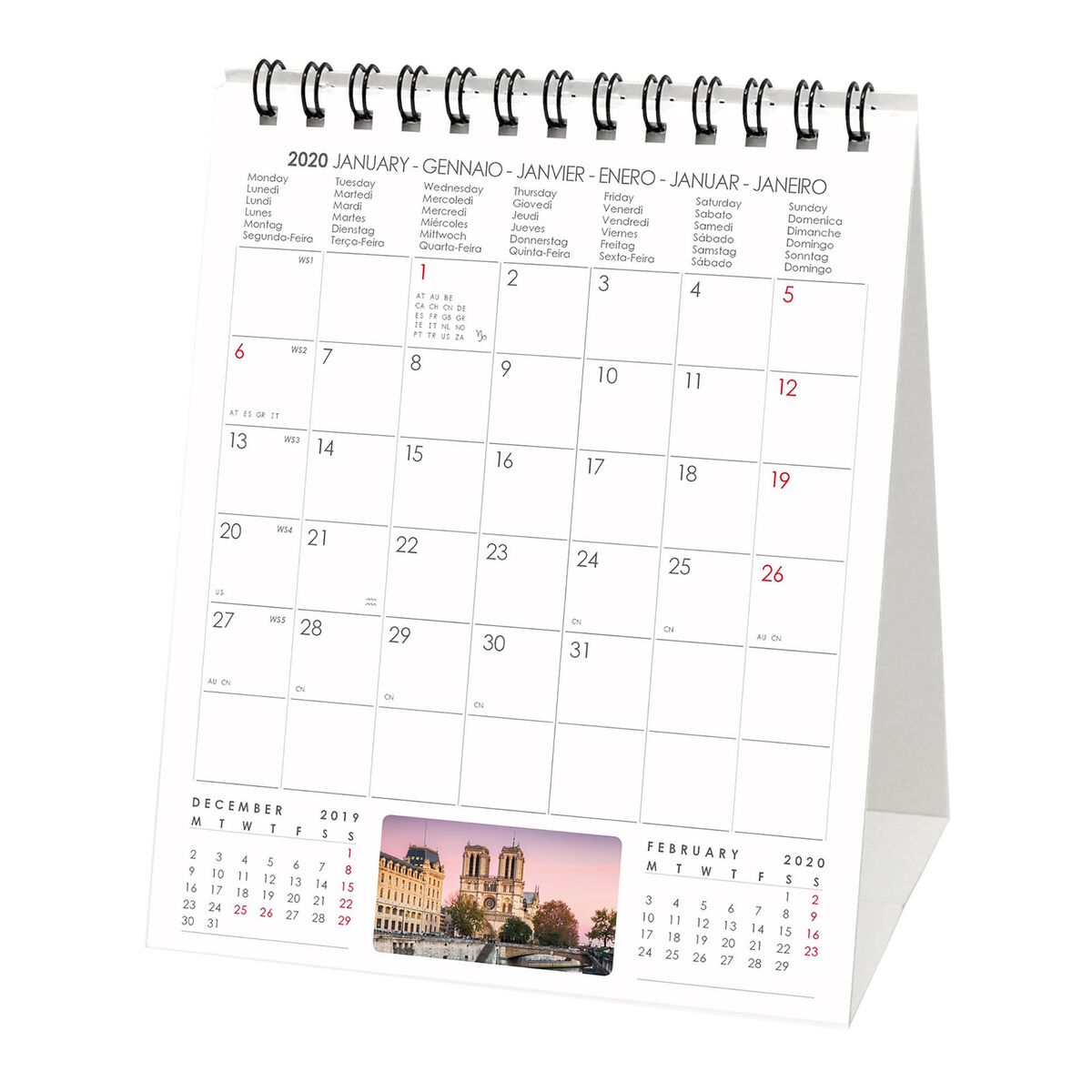 2021 - Desk Calendar - 12X14.5 Cm, , zoo