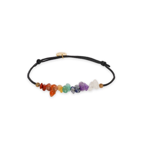 Bracelet with Seven Chakra Stones Bracelet with Seven Chakra Stones