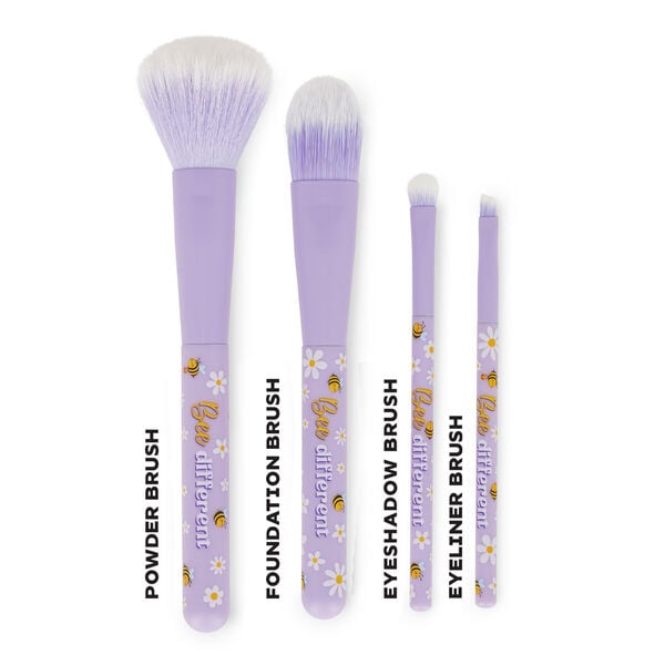 Set of 4 Bee Makeup Brushes - Oh My Glow!