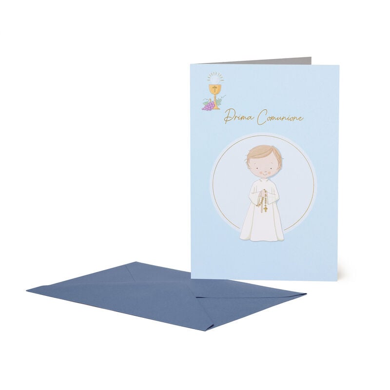 Greeting Card - Boy's First Holy Communion, , zoo