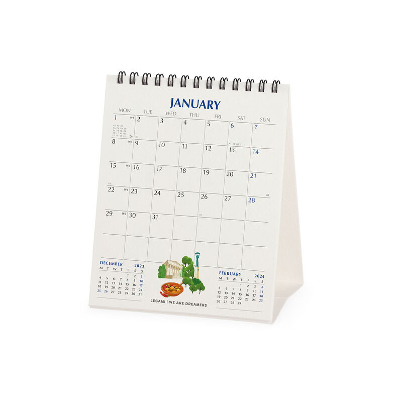 Desk Calendar 2024 - 12 x 14,5 Cm, , zoo