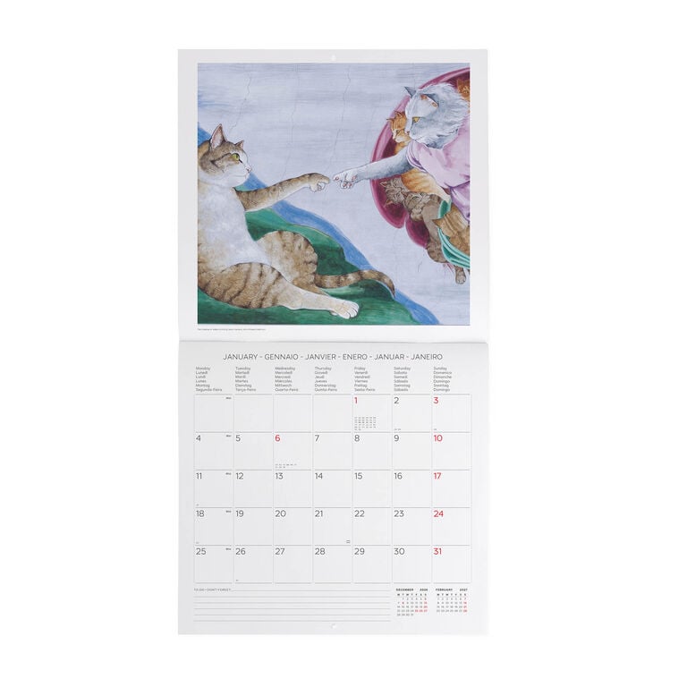Mastertcats 2027 Wall Calendar - 30 x 29 cm Mastertcats 2027 Wall Calendar - 30 x 29 cm