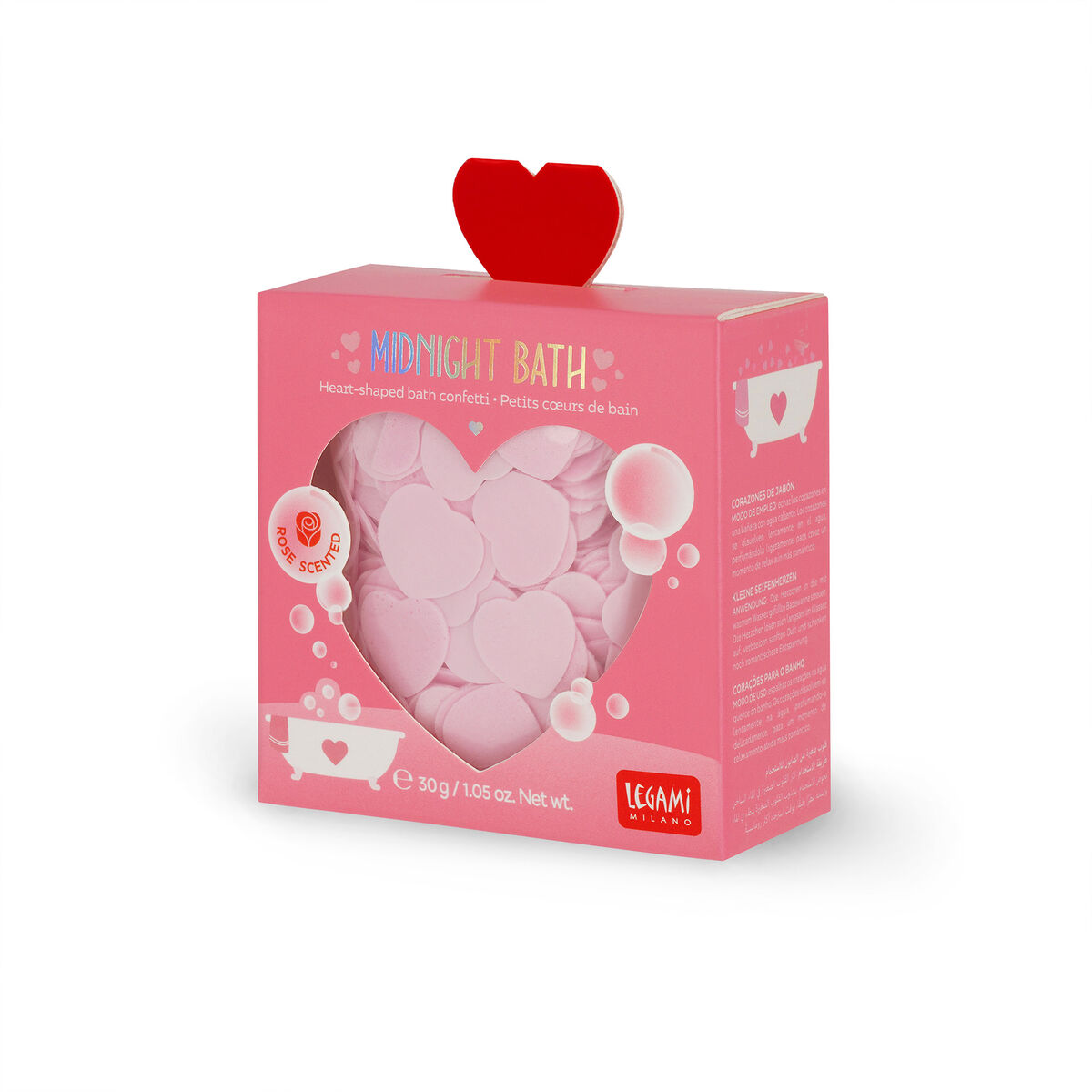 Confetis de Jabón para Bañera en Forma de Corazón, , zoo