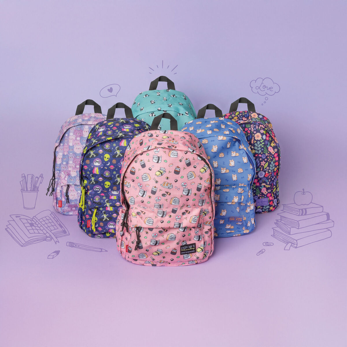 Cute Corgi Backpack For Kids – Multi-Pocket School Bookbag For Boys & Girls, Lightweight Daypack