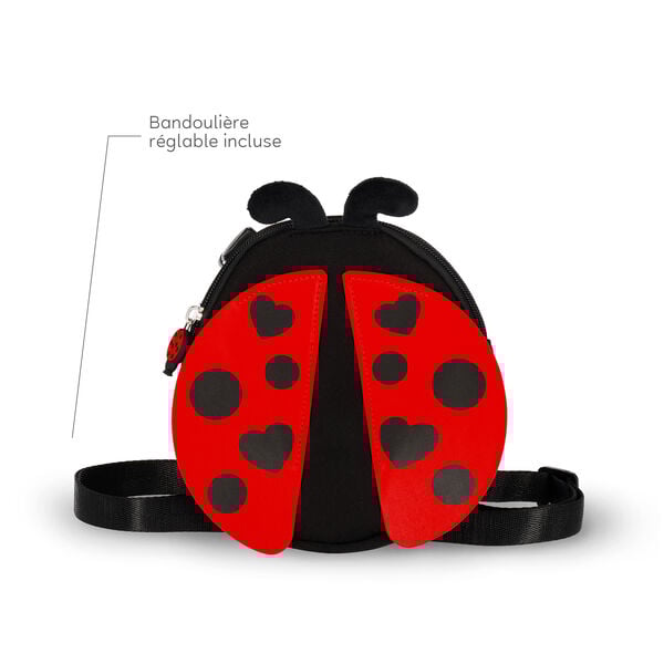 Sac à dos 2 en 1 avec Sac Frontal Amovible Ladybug - So Cute! Sac à dos 2 en 1 avec Sac Frontal Amovible Ladybug - So Cute!