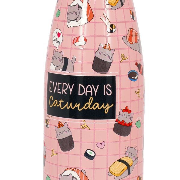 500 ml Vacuum Bottle - Sushi Cat - Hot & Cold