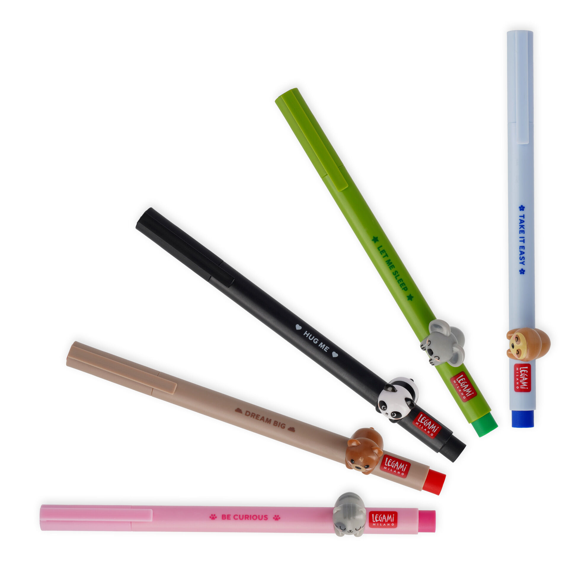 Lot De 6 Stylos Effaçables à Pointe 0.5mm En Forme D'Animal | Encre Noire Thermosensible, Cadeau École - 10