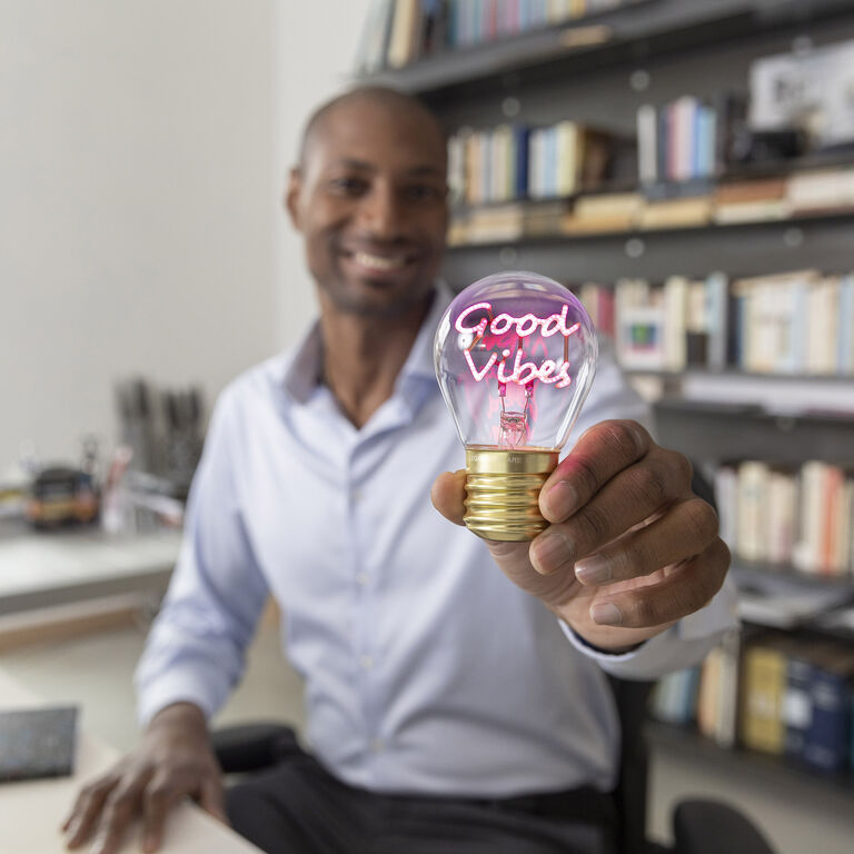 Lampada Decorativa da Tavolo a Forma di Lampadina - Good Vibes - Bulb Fiction