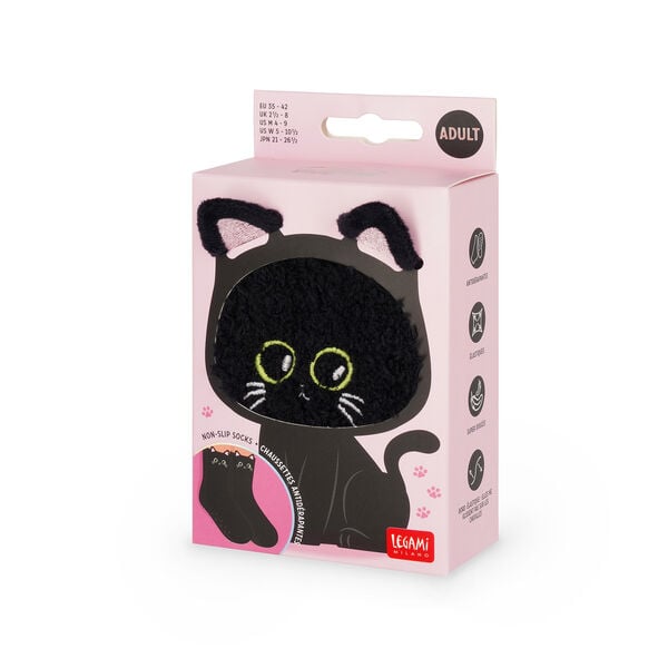 Non-Slip Kitty Socks for Adults - It's a Match!