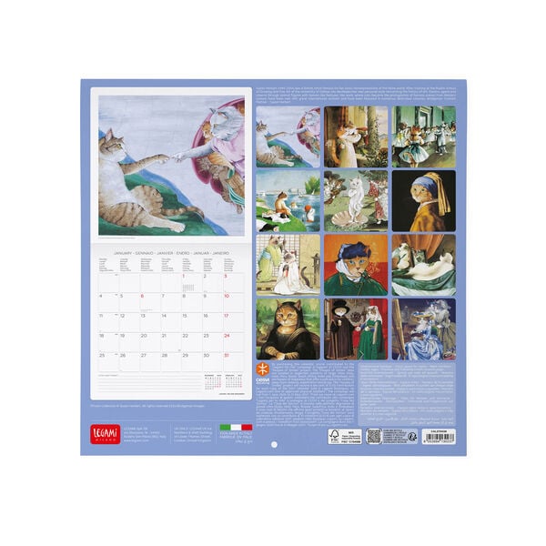 Mastertcats 2027 Wall Calendar - 30 x 29 cm