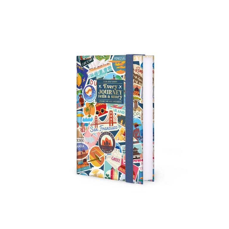 16-Month Daily Photo Diary for 2026/2027 - Travel Stickers - Small