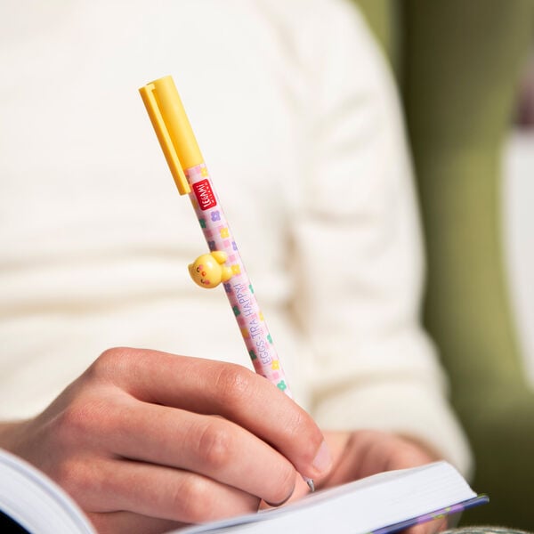 Set di 2 Penne Gel con Animaletto Decorativo - Lovely Friends - Hoppy Easter Set di 2 Penne Gel con Animaletto Decorativo - Lovely Friends - Hoppy Easter