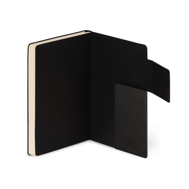 Lined Notebook with Monochrome Soft Cover - Black Suit - My Notebook Lined Notebook with Monochrome Soft Cover - Black Suit - My Notebook