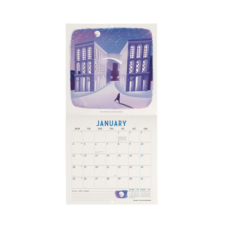 Wandkalender 2027 - 18 x 18 cm - Milano Wandkalender 2027 - 18 x 18 cm - Milano