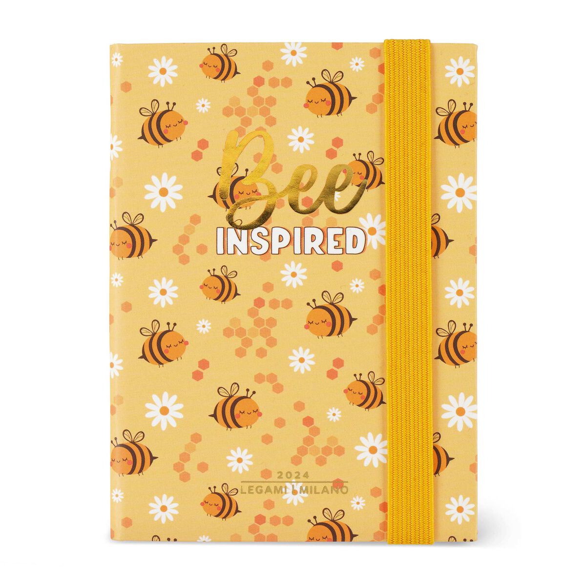 Legami - Small Spiral Daily Diary, 12 Months, from January 2024 to December  2024, Folding Planner 2024/2025, Elastic Closure, Final Pocket, Address